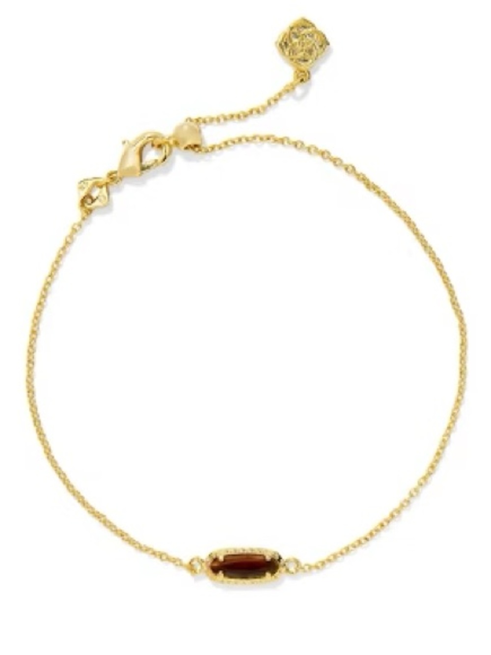 Kendra Scott Emma Delicate Chain Bracelet - Tigers Eye NWT